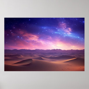 Poster Paisagem Dimensão Mágica Arte Planeta Fantástica