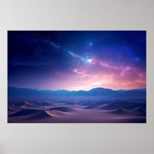 Poster Paisagem Dimensão Mágica Arte Planeta Fantástica
