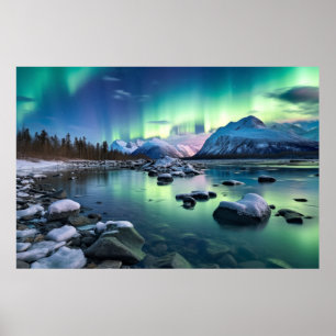 Poster Paisagem Dimensão Mágica Arte Planeta Fantástica