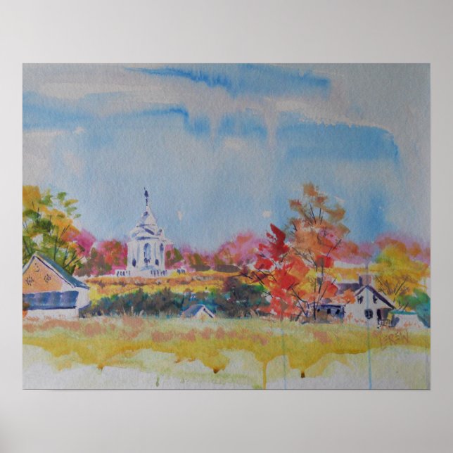 Poster Paisagem do Campo de Batalha de Gettysburg / Larry (Frente)