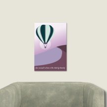 Paisagem do Deserto, Arte Verde e Roxa