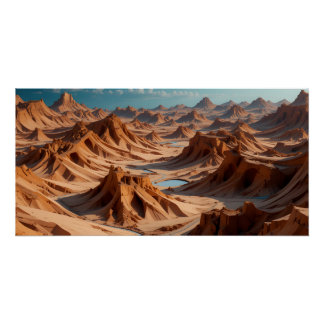 Pôster Paisagem do Deserto Sunlit
