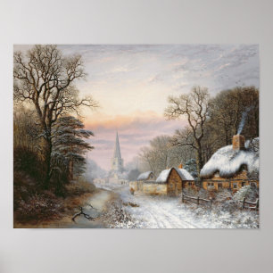 Pôster Paisagem do inverno, 1869