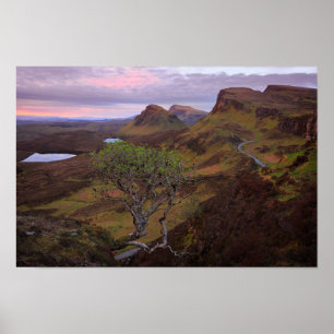 Poster Paisagem do nascer do sol de Quiraing em Skye