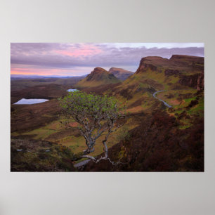 Poster paisagem do nascer do sol em Quiraing na Skye