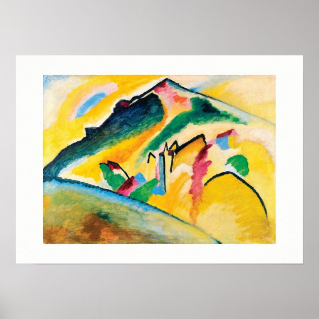 Poster Paisagem do outono por Wassily Kandinsky (Frente)