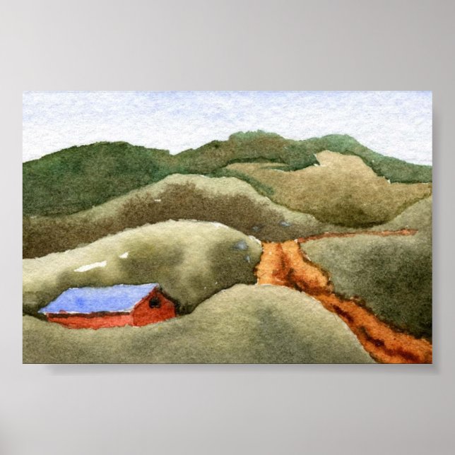 Pôster Paisagem do País MiniPoster (Frente)