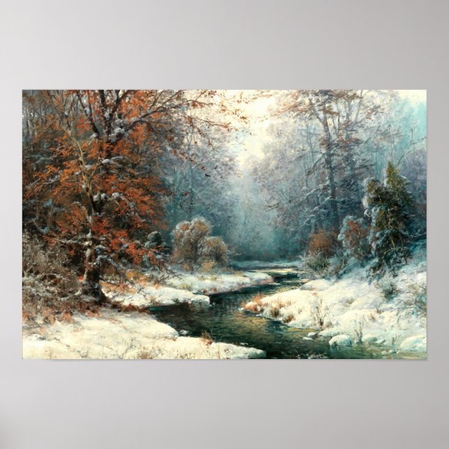Poster Paisagem do Rio no Inverno (Frente)
