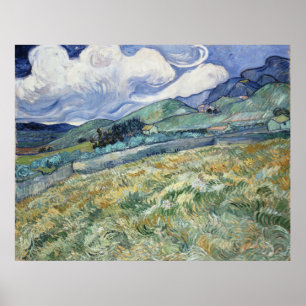 Pôster Paisagem do Santo-Remy por Vincent van Gogh