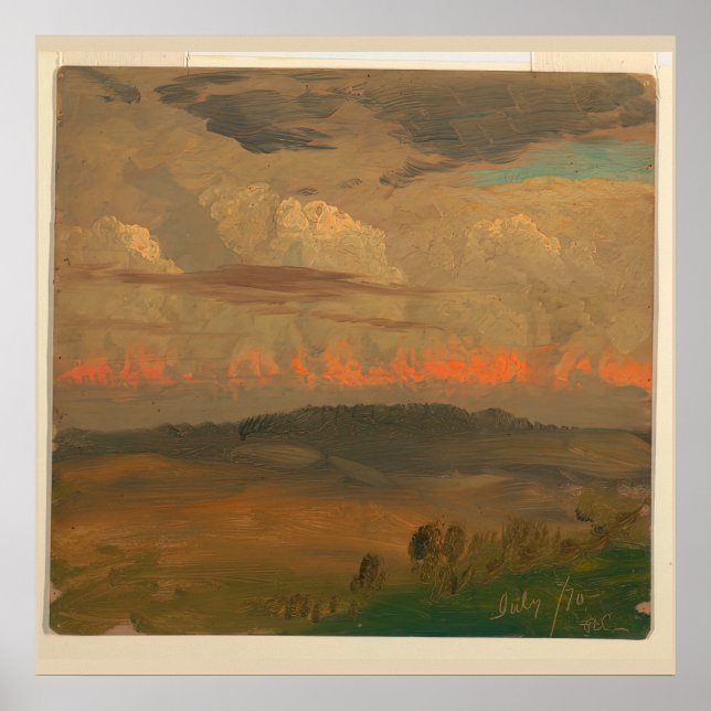 Poster Paisagem do Vale do Hudson (Frente)