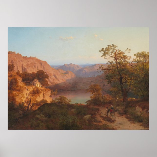 Poster Paisagem Eifel (1843) - Heinrich Funk (Frente)