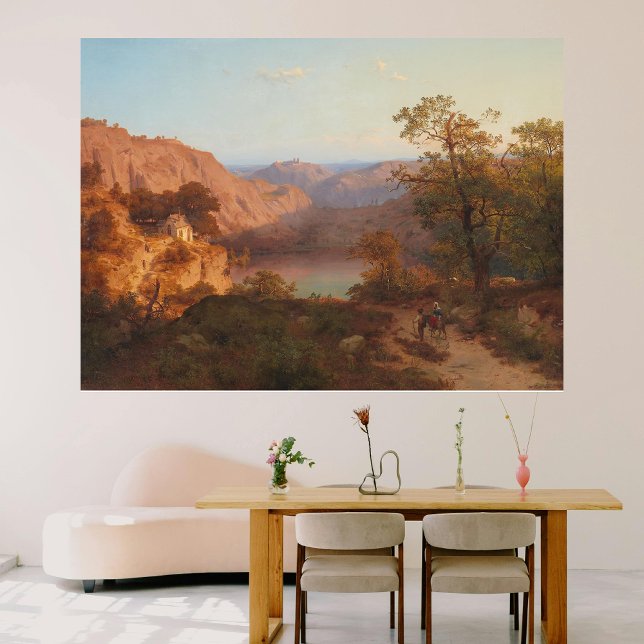 Pôster Paisagem Eifel (1843) - Heinrich Funk (Criador carregado)