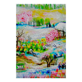 Pôster Paisagem em Aquarela 2