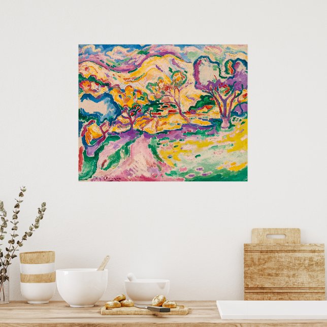 Poster Paisagem em La Ciotat | Georges Braque | (Cozinha)