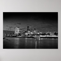 Paisagem em Londres no Skyline à noite