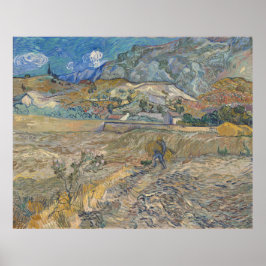 Pôster Paisagem em Saint-Rémy; Vincent Van Gogh