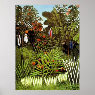 Poster Paisagem exótica de Henri Rousseau