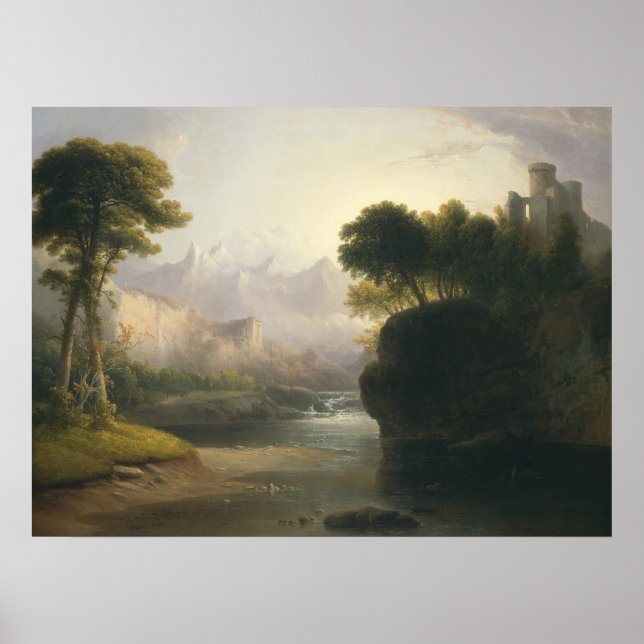 Poster Paisagem fantástica, Thomas Doughty Fine Art Poste (Frente)