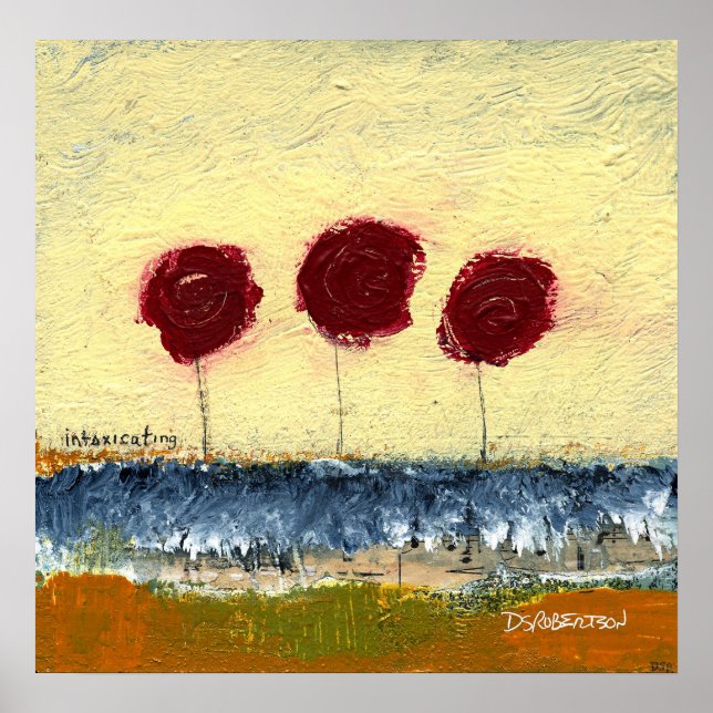 Poster Paisagem floral intoxicante por Dan Robertson (Frente)