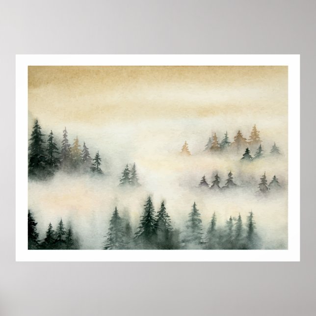 Poster Paisagem florestal (Frente)