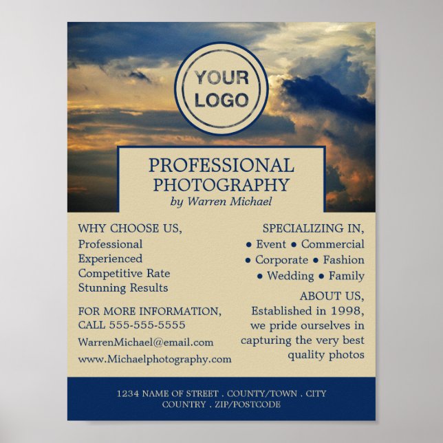 Poster Paisagem, Fotografia, Aluguer Fotógrafo (Frente)