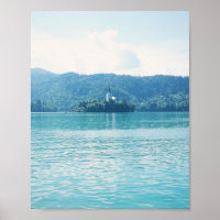 Paisagem Fotografia Lago Mountain Blue Eslovênia
