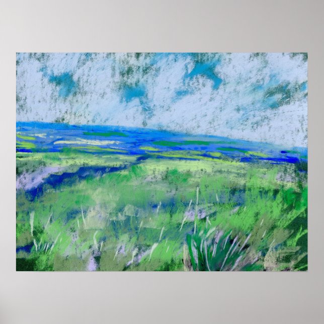 Poster Paisagem Impressionista Irlandês (Frente)