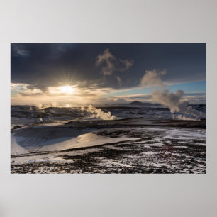Poster Paisagem Invernal Geotérmica