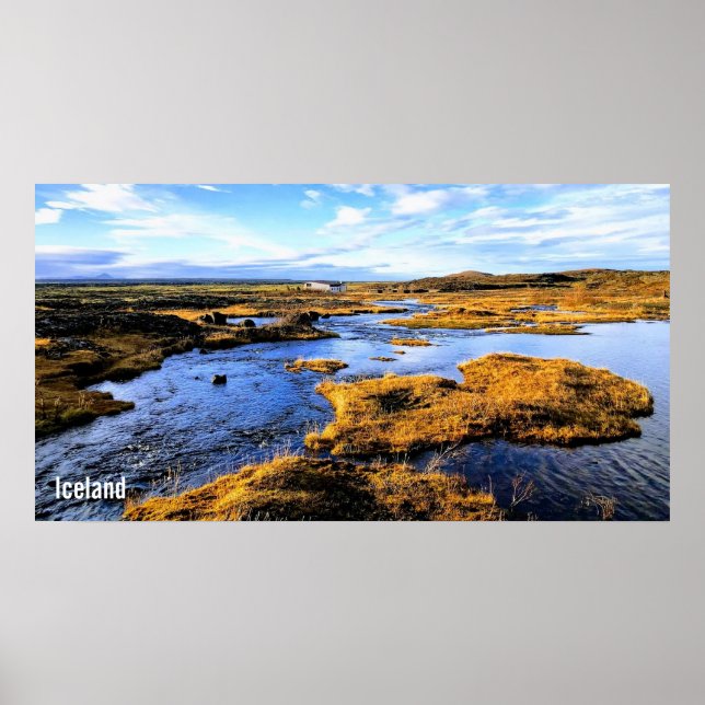 Poster Paisagem islandesa (Frente)
