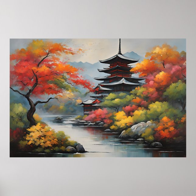 Poster Paisagem Japonesa (Frente)