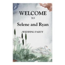 Pôster Paisagem laca com ciseiros