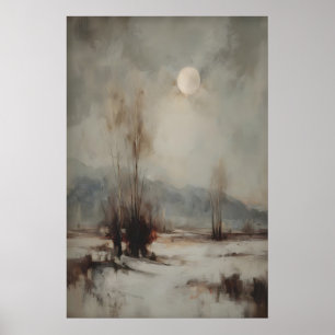 Poster Paisagem Lunar Nevada Imprimível Arte de Parede de