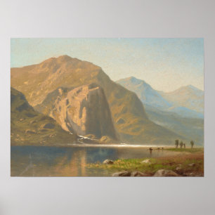 Poster Paisagem majestosa de Yosemite por Albert Bierstad