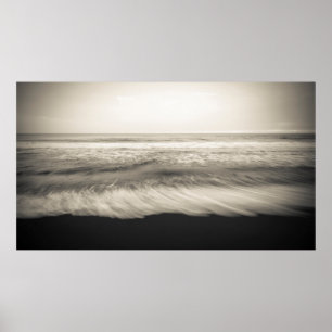 Pôster Paisagem marinha B&W, Havaí