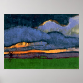 Poster Paisagem Marsh com um Monte | Emil Nolde |