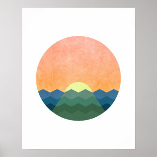 Pôster Paisagem Minimalista