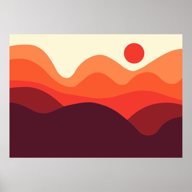 Poster Paisagem Minimalista 190821(01) (Frente)