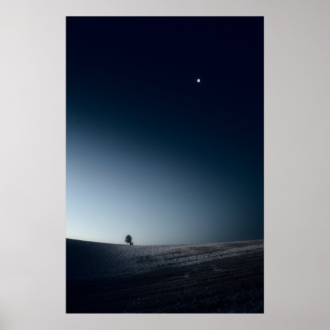 Poster Paisagem Minimalista de inverno Linslade Antiga (8 (Frente)