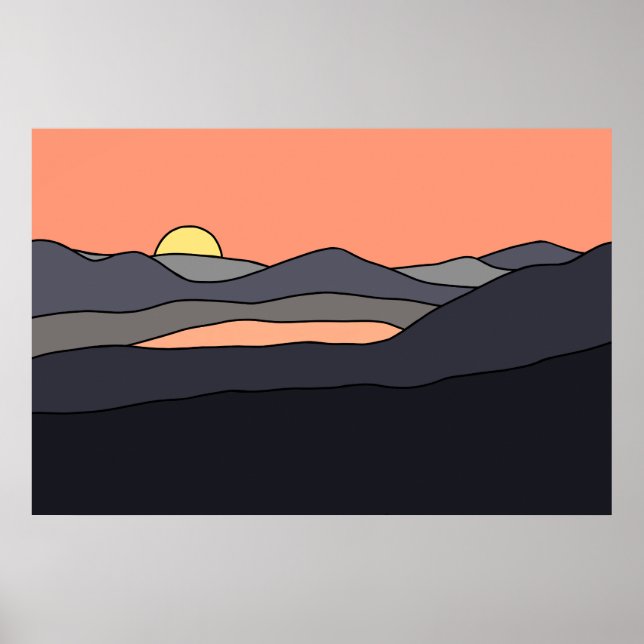 Poster Paisagem Minimalista Design 287 (Frente)