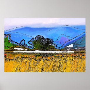 POSTER PAISAGEM MONTANHA