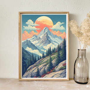 Poster Paisagem Montanha
