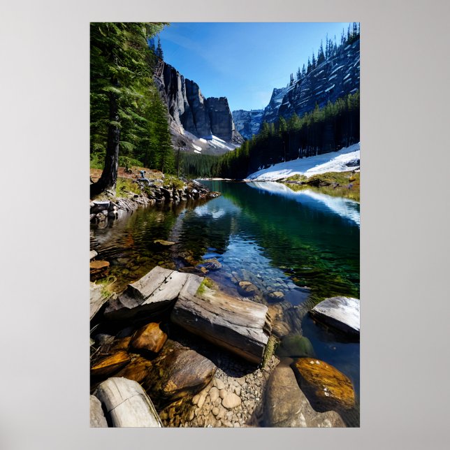 Poster Paisagem Montanha (Frente)