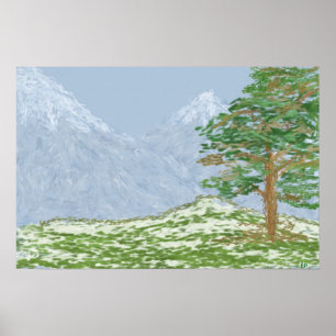 Pôster Paisagem Montanha