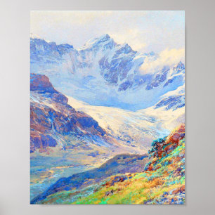 Poster Paisagem montanhas arte de Edward Theodore Compton