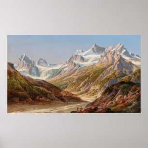 Poster Paisagem montanhosa de Silvretta – Ignaz Dorn