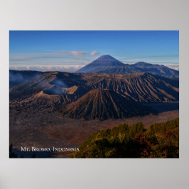 Poster Paisagem Montanhosa Monte Bromo Indonésia Viagem