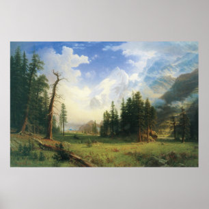 Poster Paisagem Montanhosa por Albert Bierstadt