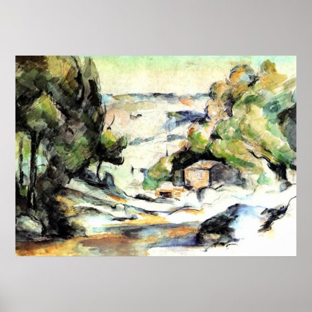 Poster Paisagem na Provença - Paul Cezanne - c1880 (Frente)