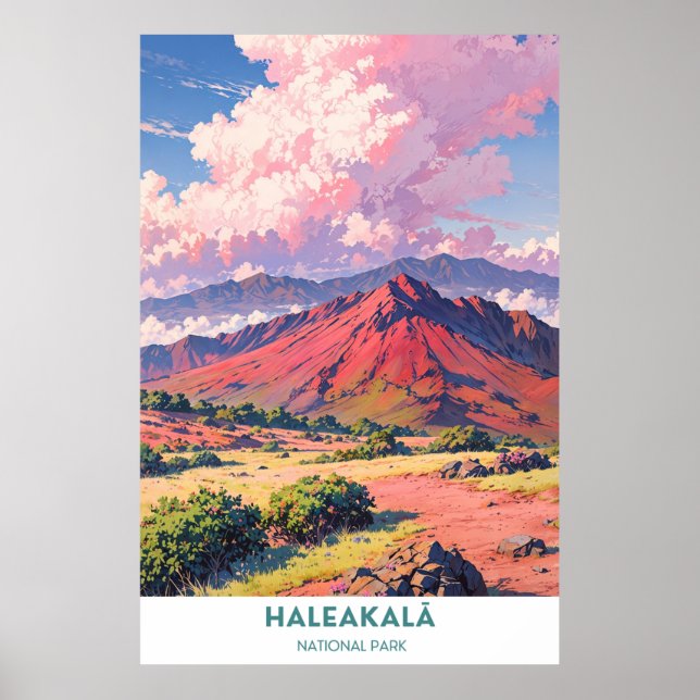 Poster Paisagem Nacional do Parque Haleakalā (Frente)