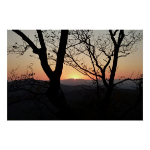 Pôster Paisagem Nacional do Parque Sunset Shenandoah